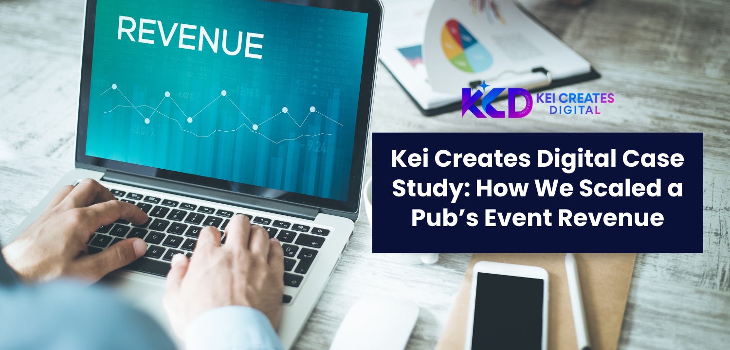 Kei Creates Digital Case Study: How We Scaled a Pub’s Event Revenue