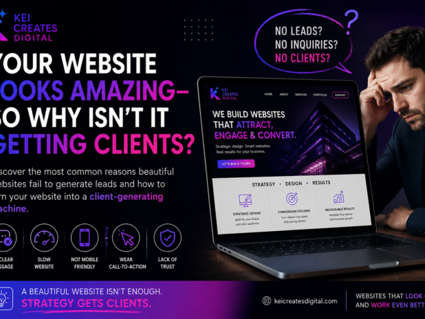 Why Your Website Looks Good But Gets No Clients in 2026